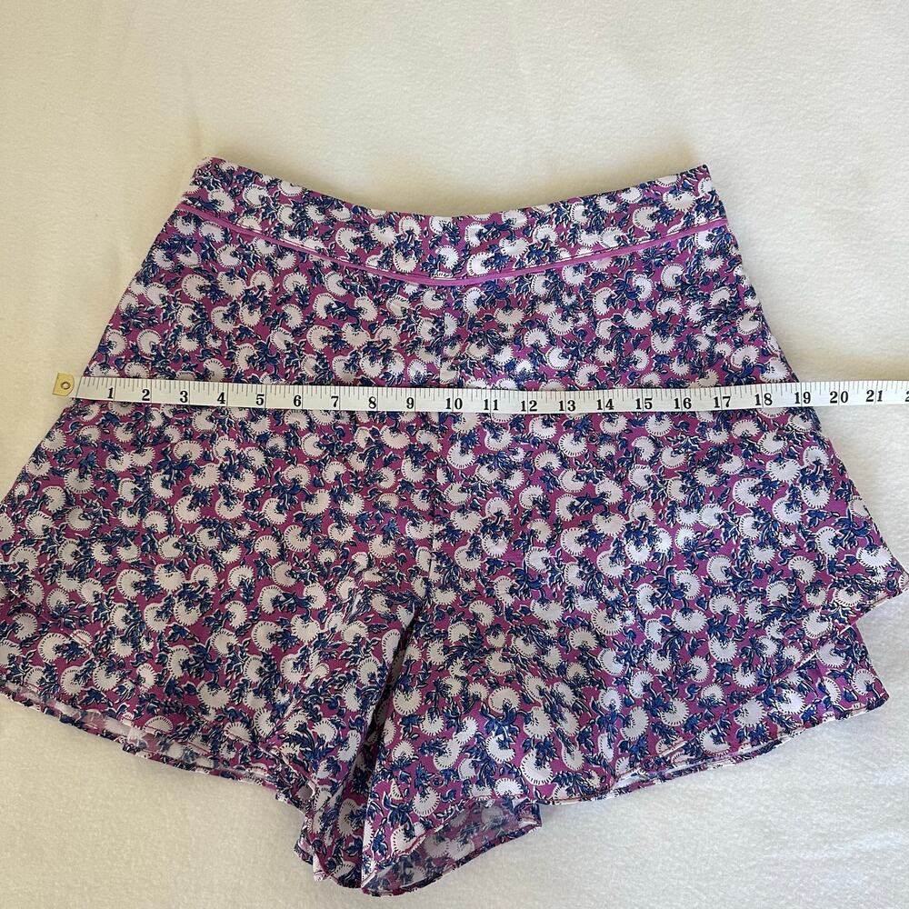 Anthropologie Purple Floral Flowy Shorts Size S - Picture 9 of 10